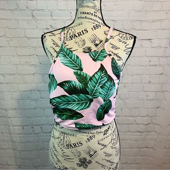 Cupshe tea lavender bikini top high neck tie back size small - Picture 1 of 8